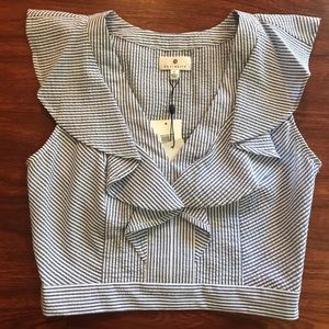 Nordstrom Socialite seersucker crop top